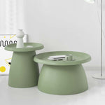 Artiss Coffee Table Round 52CM Plastic Green