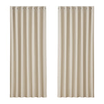Artiss 2X Blockout Curtains Eyelet 240x230cm Beige