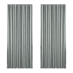 Artiss 2X Blockout Curtains Eyelet 240x230cm Grey Shine