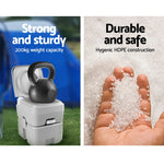 Weisshorn 20L Portable Camping Toilet Outdoor Flush Potty Boating