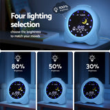 Artiss 3.8" Digital Day Clock Calendar Alarm LCD Display Blue