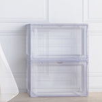 Artiss Shoe Box Rack DIY Set of 2 Stackable Magnetic Door