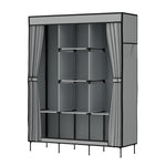 Artiss Large Portable Clothes Closet Wardrobe with Shelf Grey