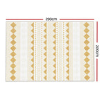 Artiss Rug 200x290cm Area Rug Washable Mat Large Carpet Soft Short Pile Ella