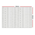 Artiss Rug 200x290cm Area Rug Washable Mat Large Carpet Soft Short Pile Una
