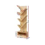 Artiss Tree Bookshelf 7 Tiers - ECHO Oak