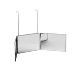 Embellir Trifold Mirror Makeup Portable with Height Adjustable 3 Way Telescoping Hook Hair Cutting Styling