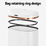 Devanti 38L Motion Sensor Bin Rubbish Automatic White