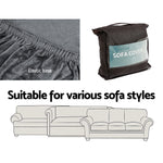 Artiss Sofa Cover Couch Covers 2 Seater Velvet Grey