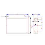 Artiss Metal Table Legs DIY Rectangular 40X30CM Set of 2