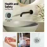 Cefito Bathroom Mixer Spout Wall Bath Tap Round Shower Bathtub Black