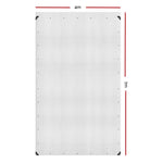 Instahut Tarp Tarpaulin 4x7m Canvas Heavy Duty Camping Cover Clear