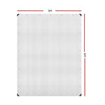 Instahut Tarp Tarpaulin 5x6m Canvas Heavy Duty Camping Cover Clear