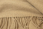 Hampton Throw - Merino Wool Blend - Camel