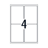 AVERY Laser Label L7069 4Up Pack of 25