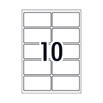 AVERY LaserLabel Rct L7148 10Up Pack of 100