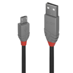 LINDY .5m USB2 A-Micro-B Anthra Line