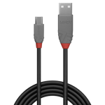 LINDY .5m USB2 A-Micro-B Anthra Line