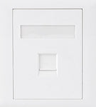 ASTROTEK CAT6 RJ45 Network Wall Face Plate Outlets 86x86mm 1 Port Socket Kit