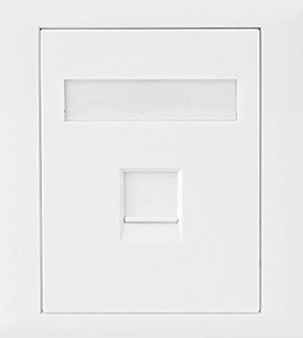 ASTROTEK CAT6 RJ45 Network Wall Face Plate Outlets 86x86mm 1 Port Socket Kit