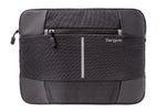 Targus 13-14'' Bex II Laptop Sleeve - Weather-resistant & rip-stop fabrication - Black with black trim