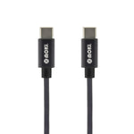 MOKI Braided Type-C to Type-C SynCharge Cable - 90cm/3ft - Black