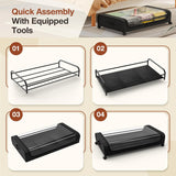 Set 2 Pcs XXL Under Bed Rolling Storage Containers with 50L Large Capacity and Wheels