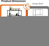 CARLA HOME 4-Tier Adjustable Metal Storage Shelves Wire Rack Organizer for Kitchen, Pantry, Bathroom or Laundry Room (60cm W x 40cm D x 140cm H)