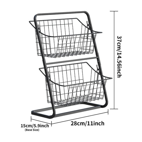 Kitchen Countertop Storage & Snack Rack