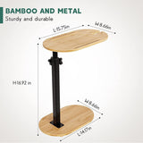 Sofa Side End Table 8.66W 14.17L Laptop Bed Desk