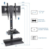 TV Stand Base Swivel Mount 32-65 inch Adjustable Height