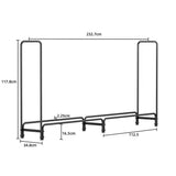 Metal Firewood Rack Log Storage Holder Heavy Duty