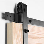 Sliding Barn Door Hardware Kit Heavy Duty Rust Resistant Single Door 3M