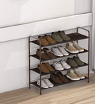4 Tier Metal Shoe Rack Storage Organiser for Entryway and Bedroom