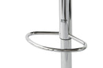 2 Leather Barstools (White) w/ Adjustable Height, 63-85cm