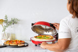 12-inch Pizza Oven with Thermal Control, Timer, & Viewing Window