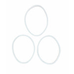 3x For Nutribullet Rubber White Seal - Gasket Ring For 600 600W Blade and Cups