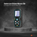 Tooleroo 70m Digital Laser Distance Measurer - LCD Area Volume Meter Tool