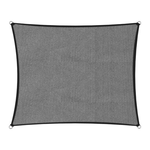 Wallaroo Outdoor Sun Shade Sail Canopy Grey Square 5 x 5M