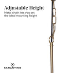 Sarantino Black and Gold Pendant Light