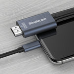 Simplecom DA322 USB-C Type-C to HDMI 2.0 Cable 2M HDCP 4K@60Hz