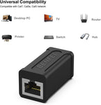 BENFEI RJ45 Inline Coupler, Cat7 Cat6 Cat5e Ethernet Coupler Female to Female