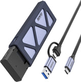 BENFEI M.2 SSD Enclosure USB3.2 Gen2 10 Gbps, Tool-Free for NVME B & M Keys with Size 2230/2242/2260/2280 SSDs