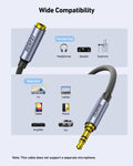 BENFEI 421GY 10M 3.5mm Male to Female AUX Extension Cable, TRRS 4-Pole Stereo Audio Jack Cord for Headphones, Microphone, Smartphones, PC, Laptop, Speakers