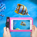CHOETECH WPC007-PK Universal WaterProof Cell Phone Pouch bag up to 8-inch (Pink)