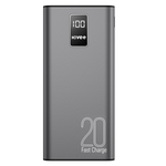 KIVEE PT23 20000mAh Power Bank with Digital Display Black