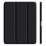 iPad 10th Case 10.9 Inch 2022 with Pencil Holder, Smart iPad Clear Case with Soft TPU Auto Wake Sleep Black