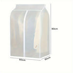 90cm Clothes Dust Cover Wardrobe Cloth Cover Clothes Storage Bag For Garments Suits Dresses Coats