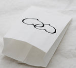 100 Pack Wedding Cake Bags Greaseproof Wax Paper Slice Take Home Favour Large Heart