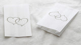 100 Pack Wedding Cake Bags Greaseproof Wax Paper Slice Take Home Favour Large Silver Heart